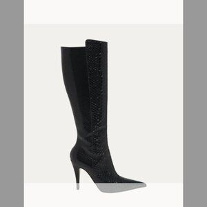 McQueen NIB Python Stiletto Tall Boots ($5500) w/tax